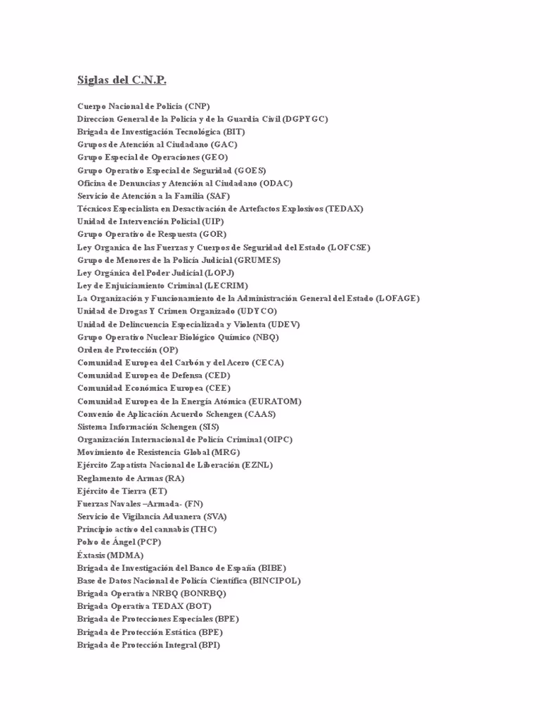 ¿Cuál es la abreviatura de política?