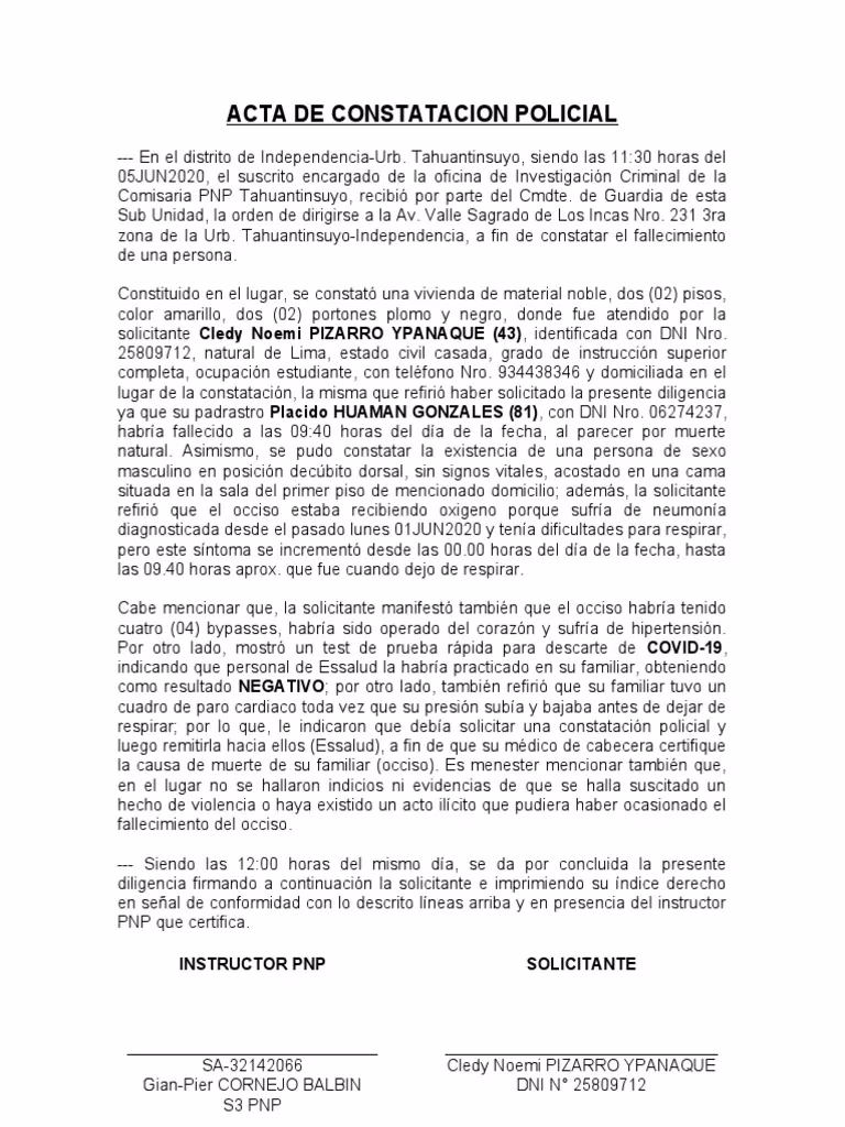 ¿Cómo puedo dejar constancia en el acta?