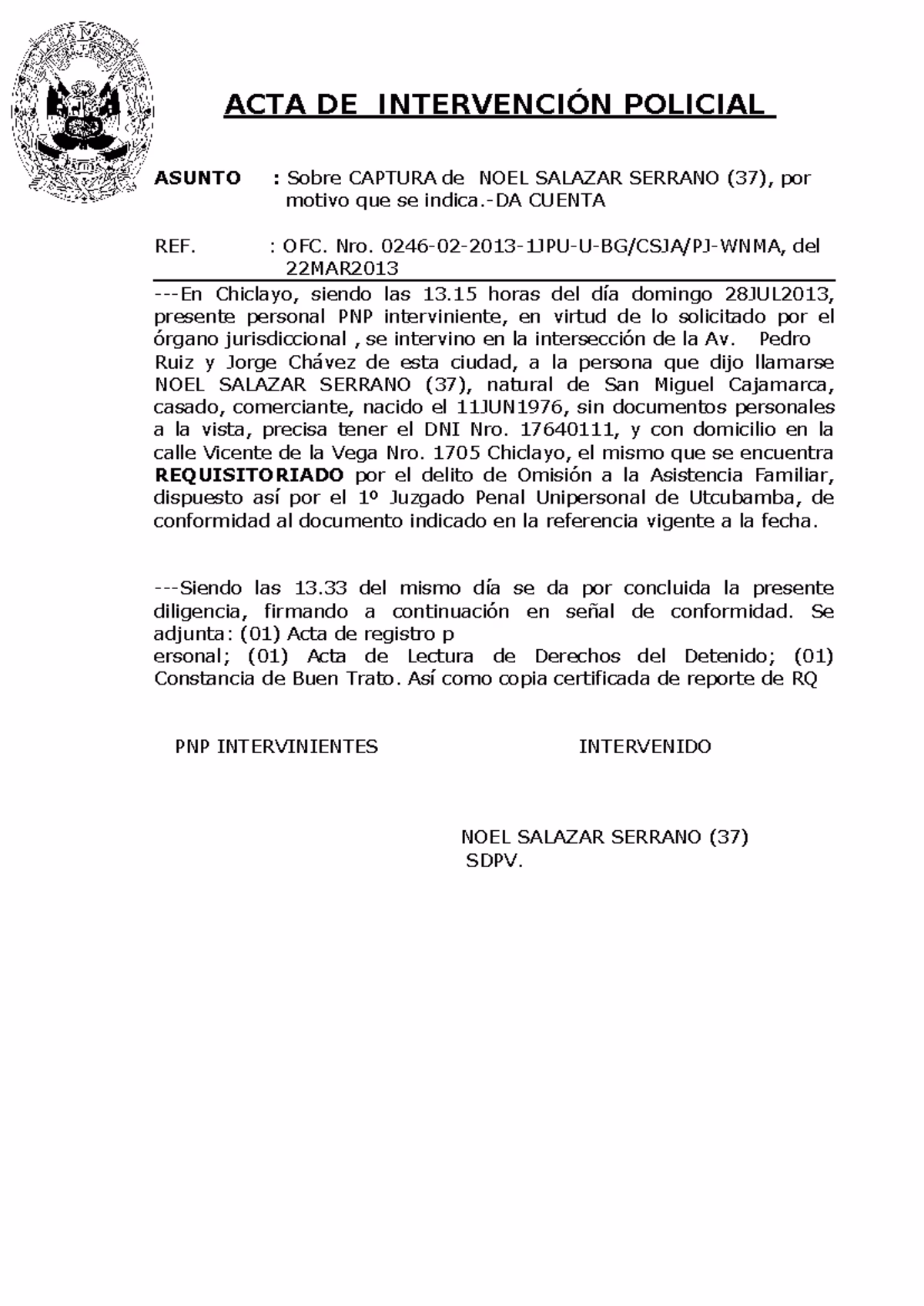 ¿Qué es la intervención de la Policía Nacional contra la trata y tráfico de seres humanos?