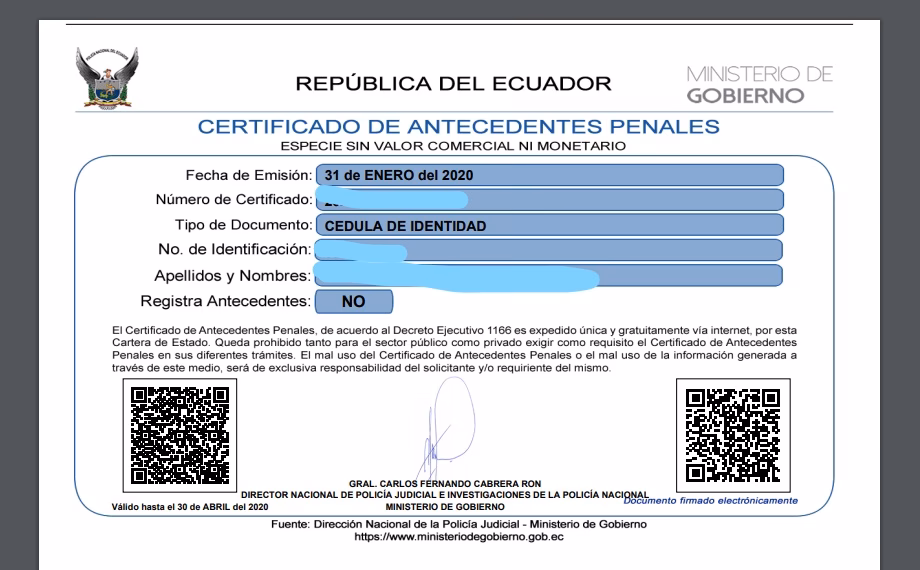 ¿Qué es un certificado de antecedentes penales?