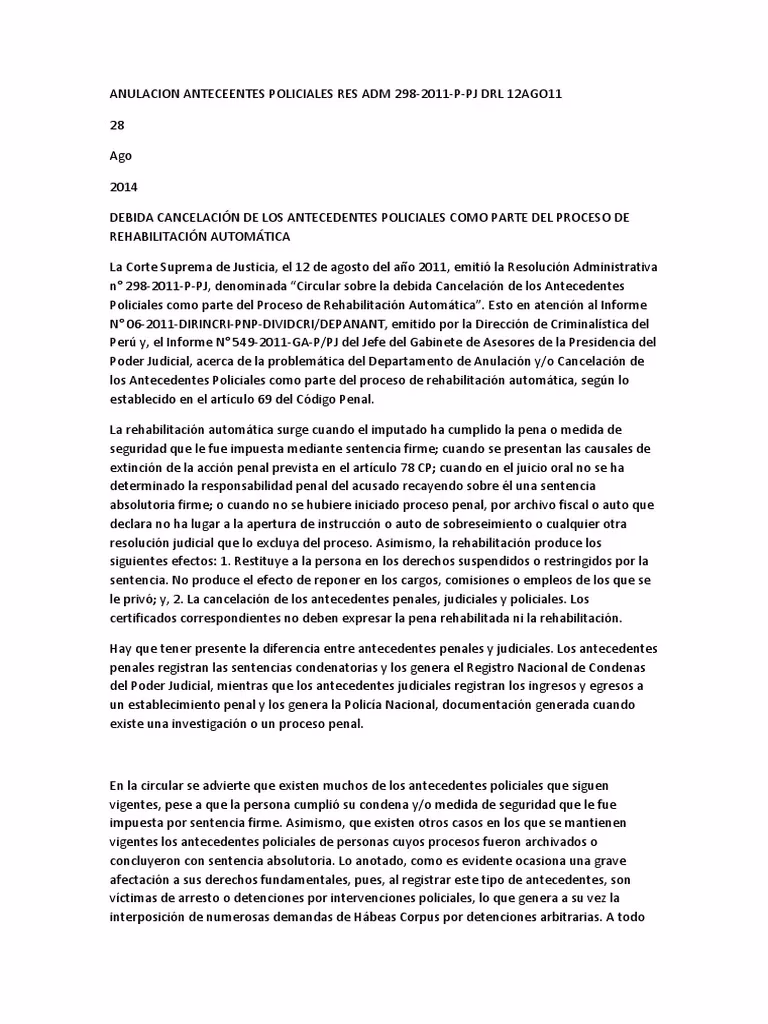¿Cómo cancelar antecedentes penales o registros policiales?