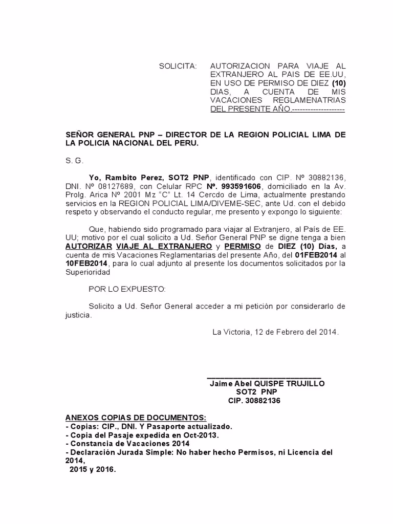 ¿Cuáles son los tipos de autorizaciones para viajes al extranjero?