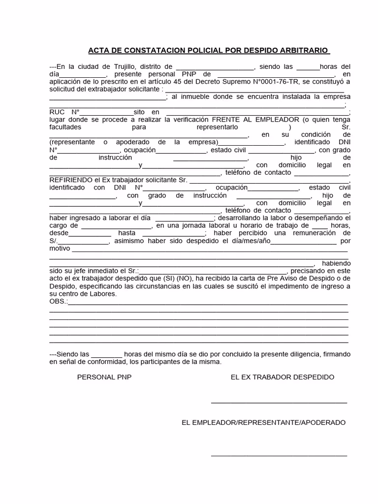 ¿Cómo avalar el despido de un trabajador?