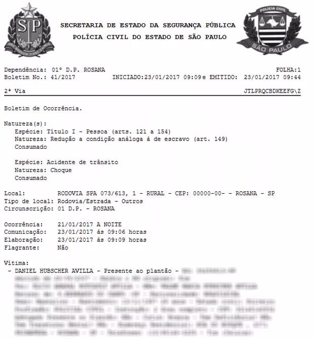 Como funciona o boletim eletrônico de Ocorrência Gerado?