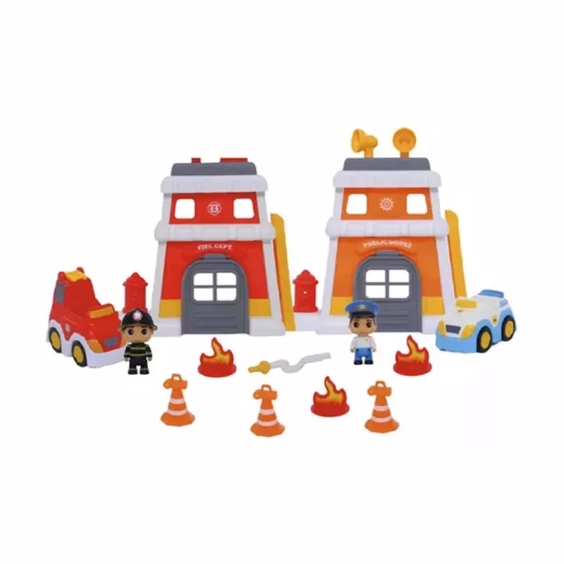 ¿Quién trabaja en la estación de bomberos?