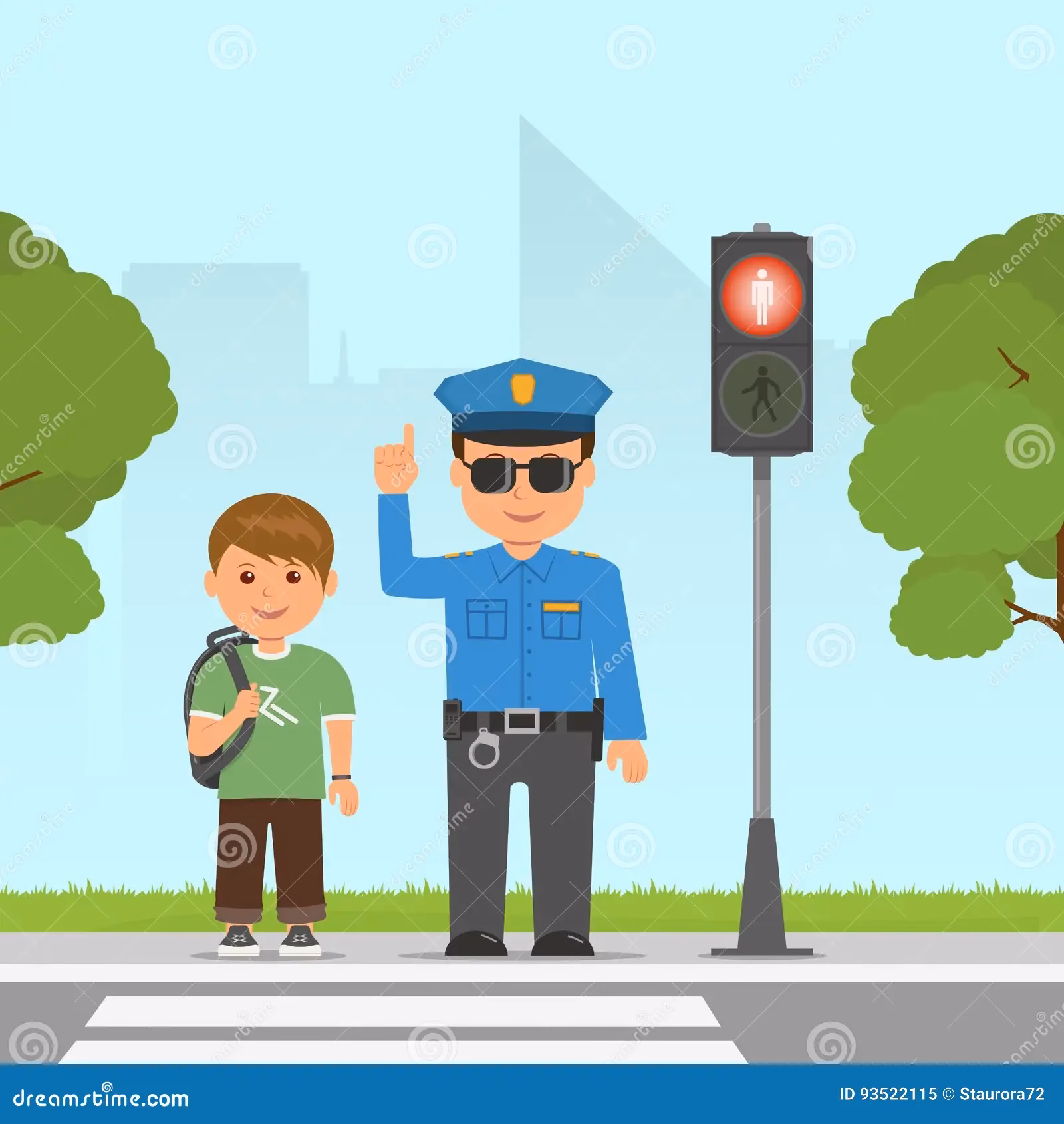 ¿Por qué el policía debe apagar el semáforo?