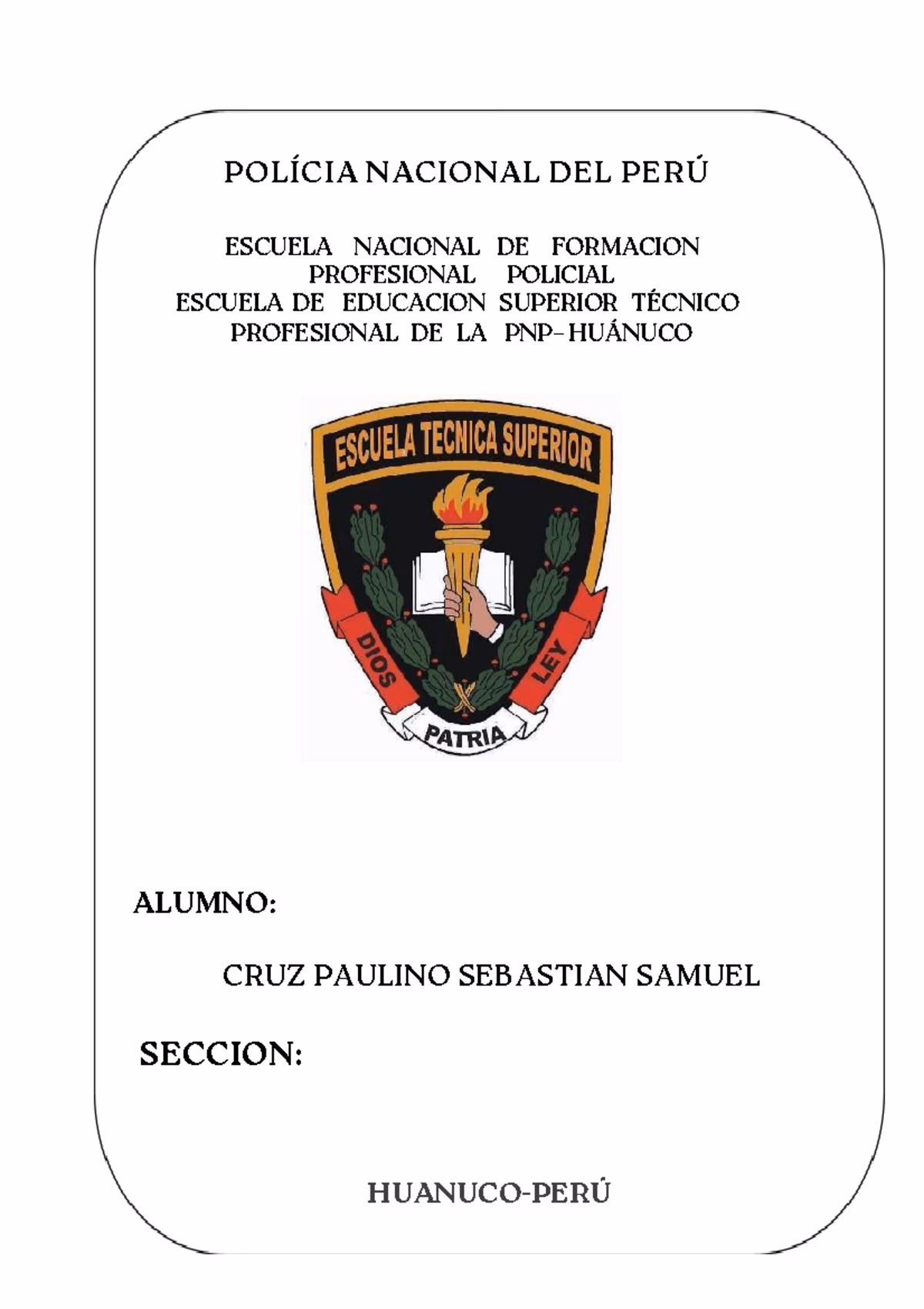 ¿Qué manual académico deben regirse los estudiantes de la Policía Nacional?