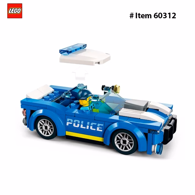¿Qué ofrece el juego Lego® City coche de policía?