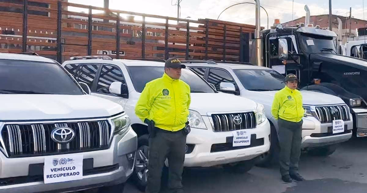 ¿Cuáles fueron los vehículos recuperados por la policía?
