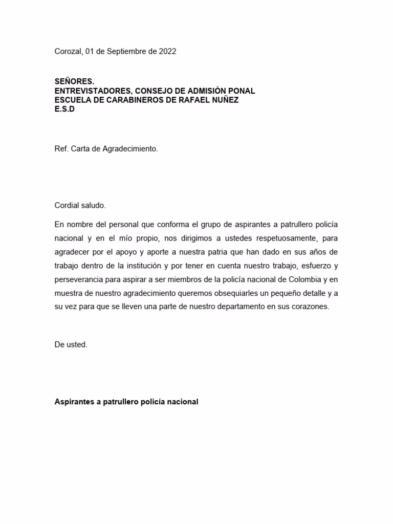 ¿Cómo agradecer a un policía?