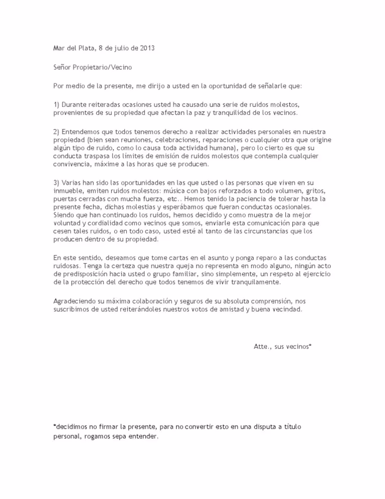 ¿Qué es una carta de queja?