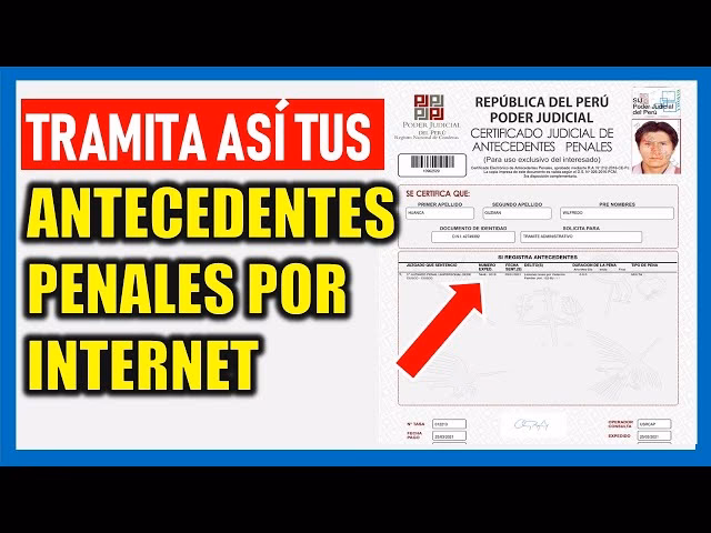 ¿Cómo se tramita el certificado de antecedentes policiales?