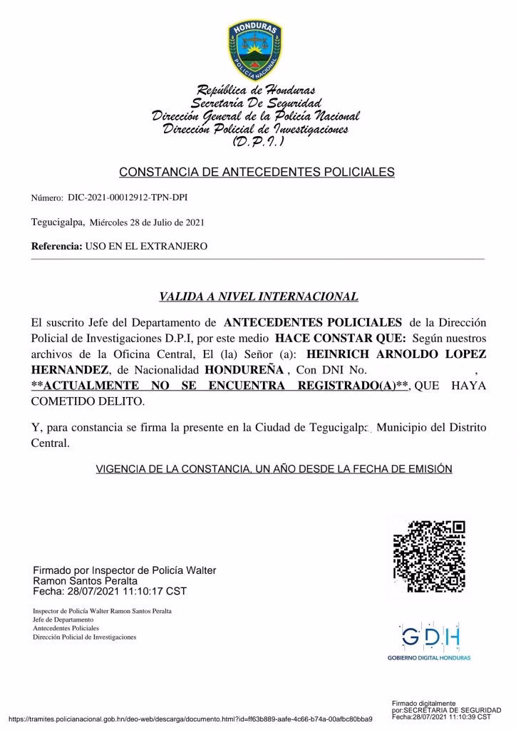 ¿Dónde se encuentra la copia certificada de denuncia policial?