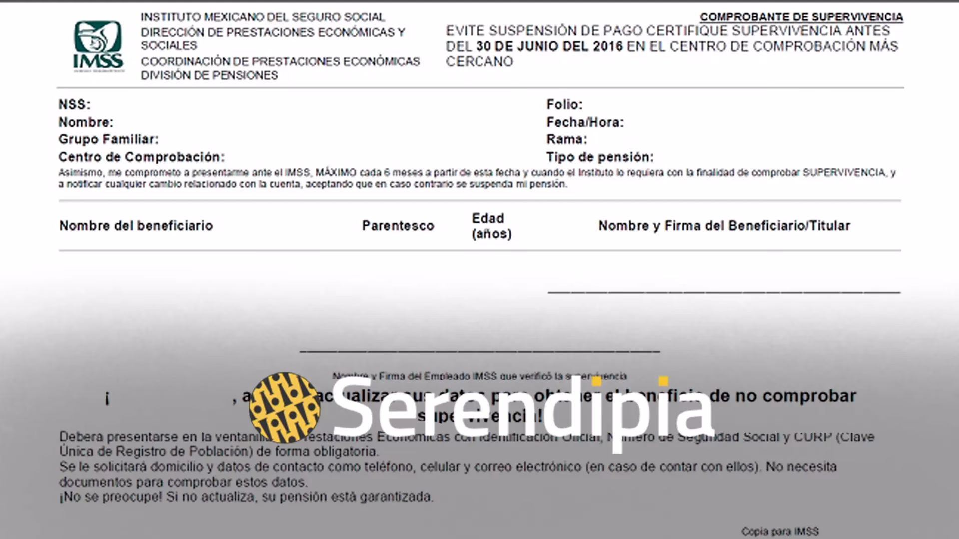 ¿Cuál es la vigencia del certificado de supervivencia para pensionados?