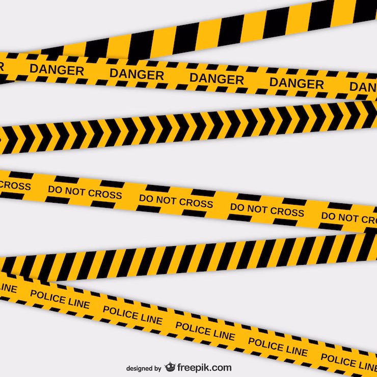 ¿Para qué se utiliza la cinta amarilla de la policía?