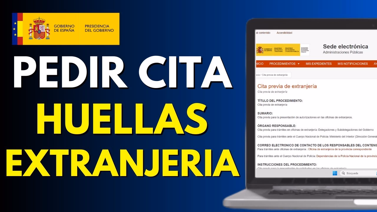 ¿Cómo solicitar una cita previa para la toma de huellas?