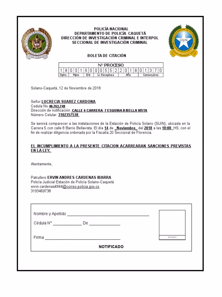 ¿Qué es el atestado y citación por la Policía Judicial?