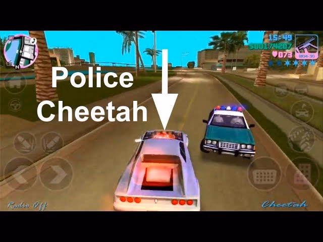 Where can I find a cheetah in GTA Vice City?