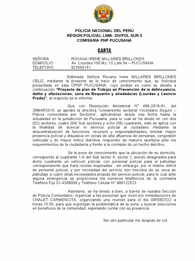 ¿Qué es el cierre de una carta de contestación?