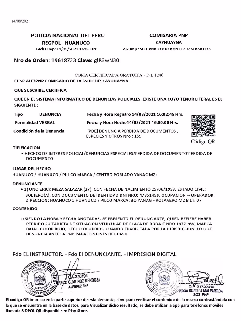 ¿Qué es la denuncia penal?