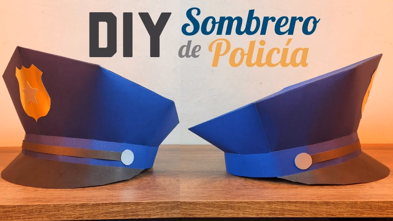 ¿Cómo hacer gorros de policía?