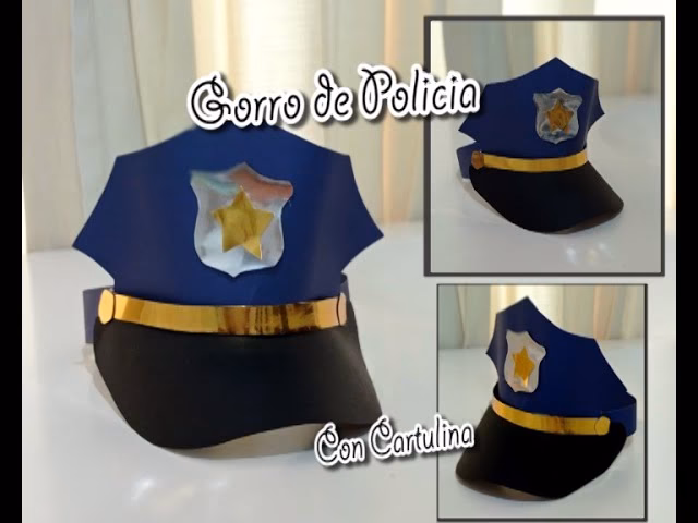 ¿Cómo decorar un gorro de policía?