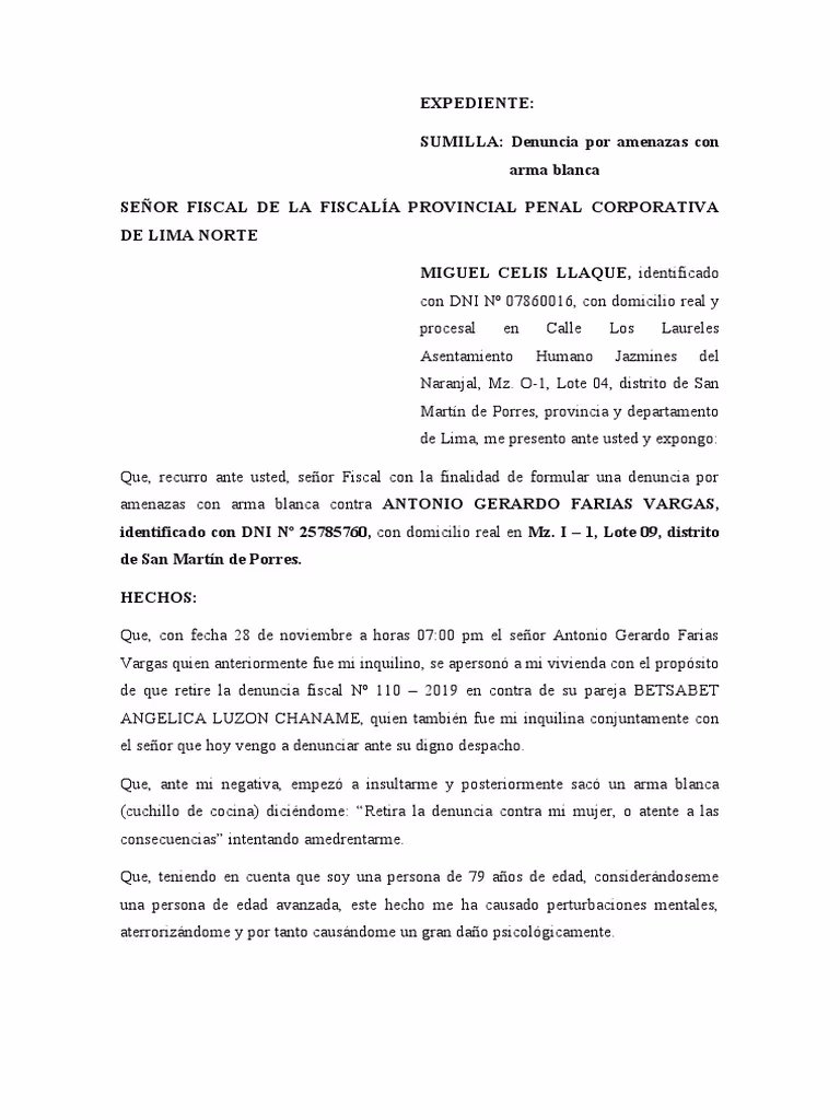 ¿Qué es una denuncia por amenazas e insultos?