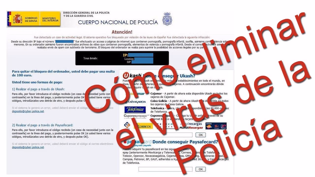 ¿Cómo eliminar el virus de la policía?