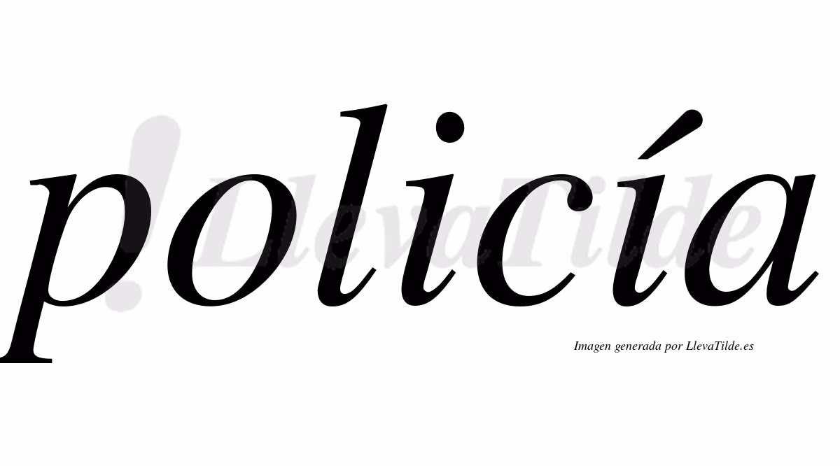 ¿Cómo se escribe oficial de policía?