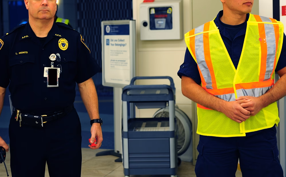 ¿Cómo se llaman los agentes del aeropuerto?