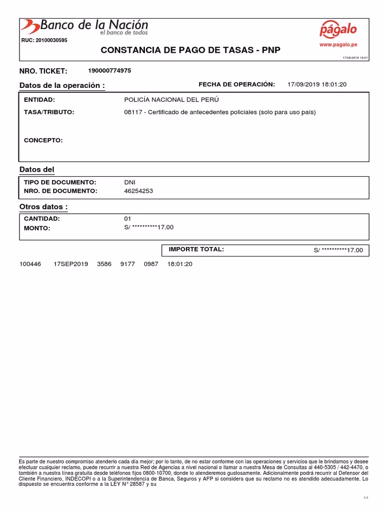 ¿Cómo solicitar las tasas de la policía?