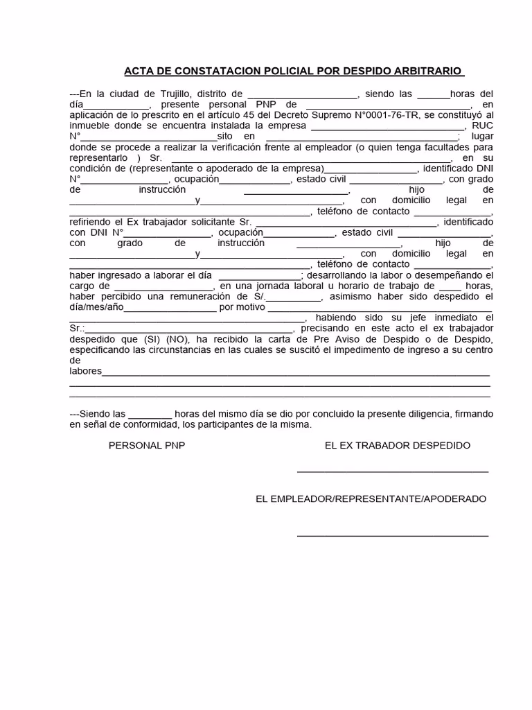 ¿Cómo dejar constancia en los despidos disciplinarios?