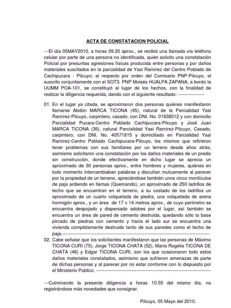 ¿Qué es la constatación?