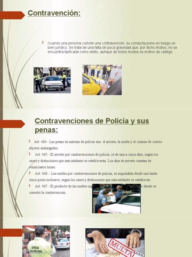 ¿Qué es la Comisión de una contravención?