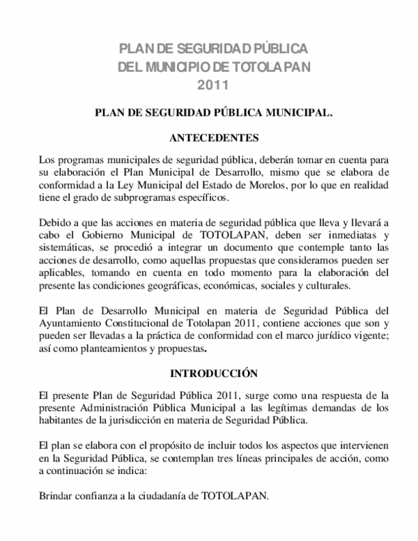 ¿Cuáles son los tiempos de respuesta de la policía municipal?