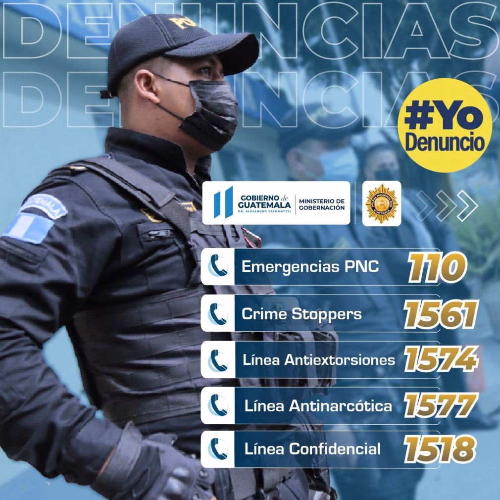 ¿Cuáles son los dos teléfonos de la Policía Nacional?