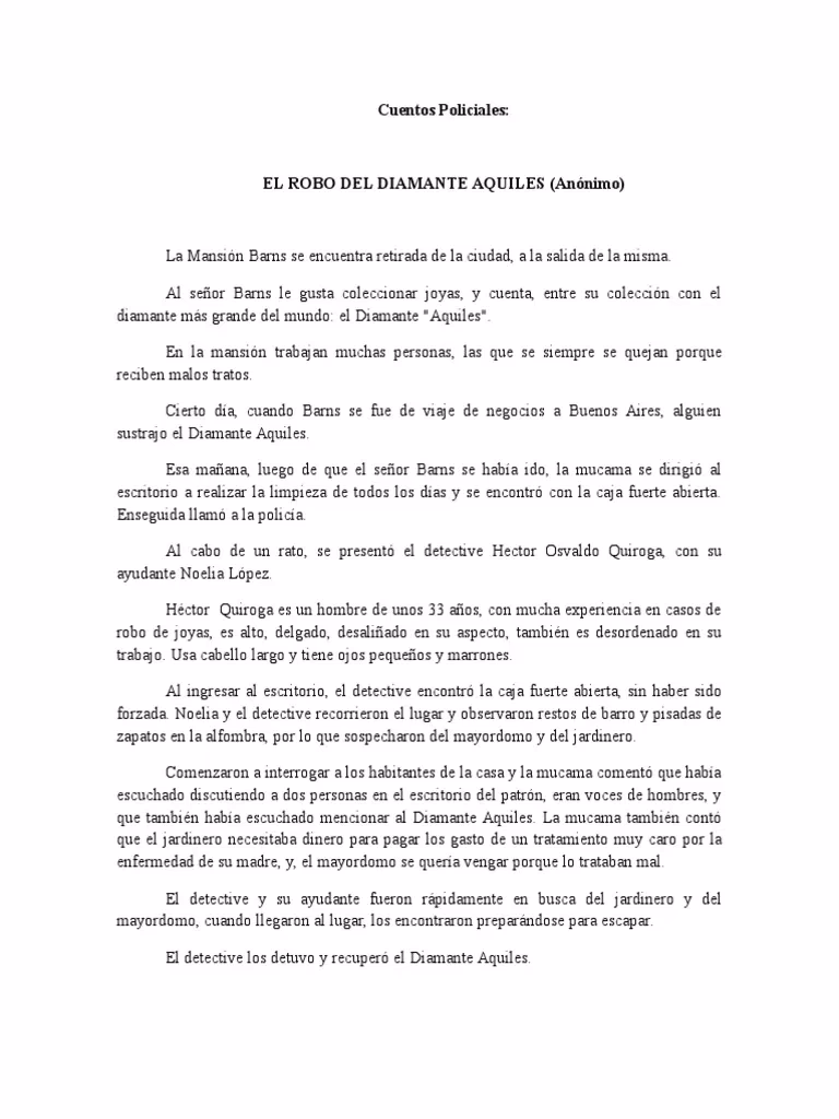 ¿Qué pistas escondidas tienen los cuentos policiales cortos?