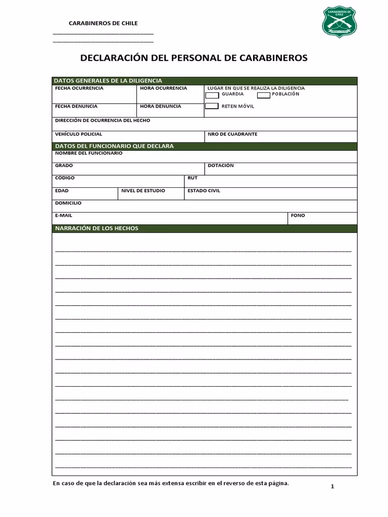 ¿Qué es una declaración jurada servicio público?