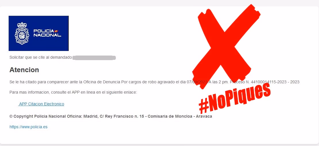 ¿Cómo se denuncian los mensajes fraudulentos en Internet?