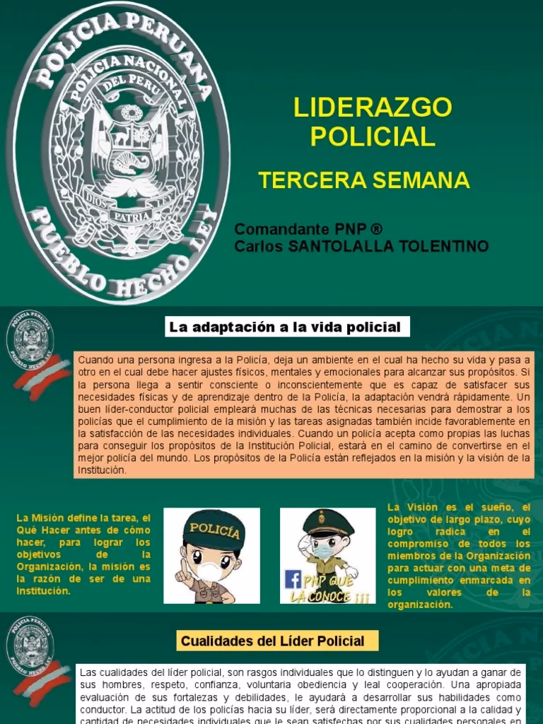 ¿Qué es el liderazgo en la policía?