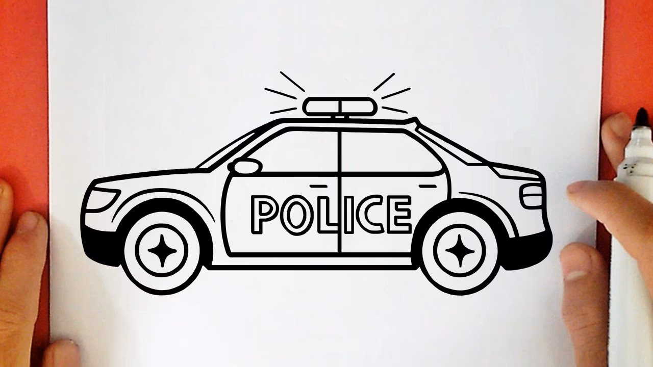 ¿Cuántas ilustraciones tiene el coche de policía?