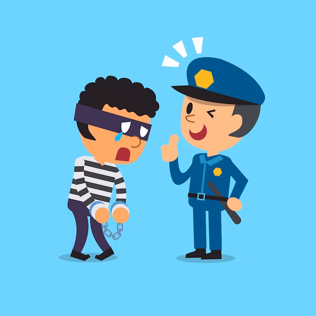 ¿Qué representan los dibujos de policía?