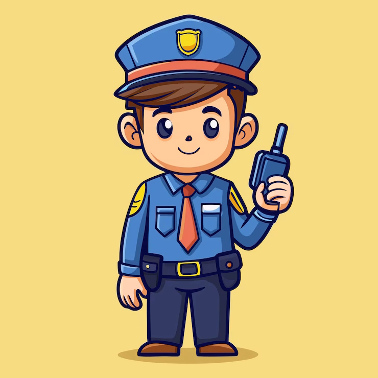 ¿Cómo se pueden colorear las imágenes de policías?