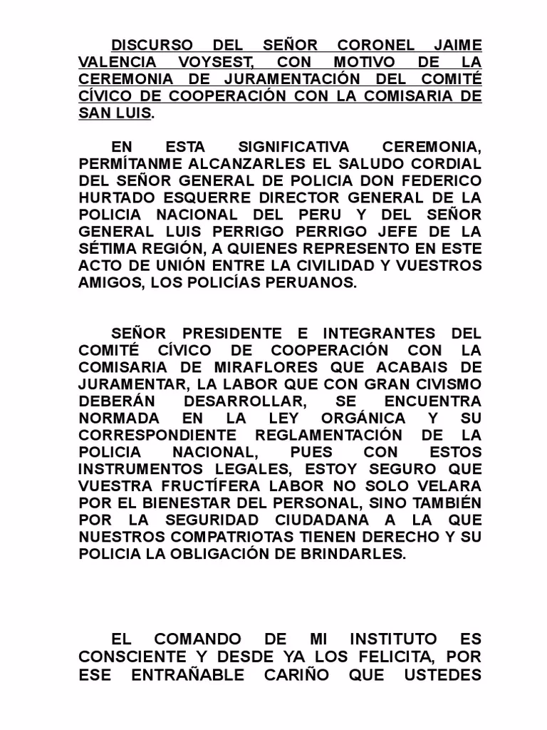 ¿Cuál es el discurso de la reforma policial?