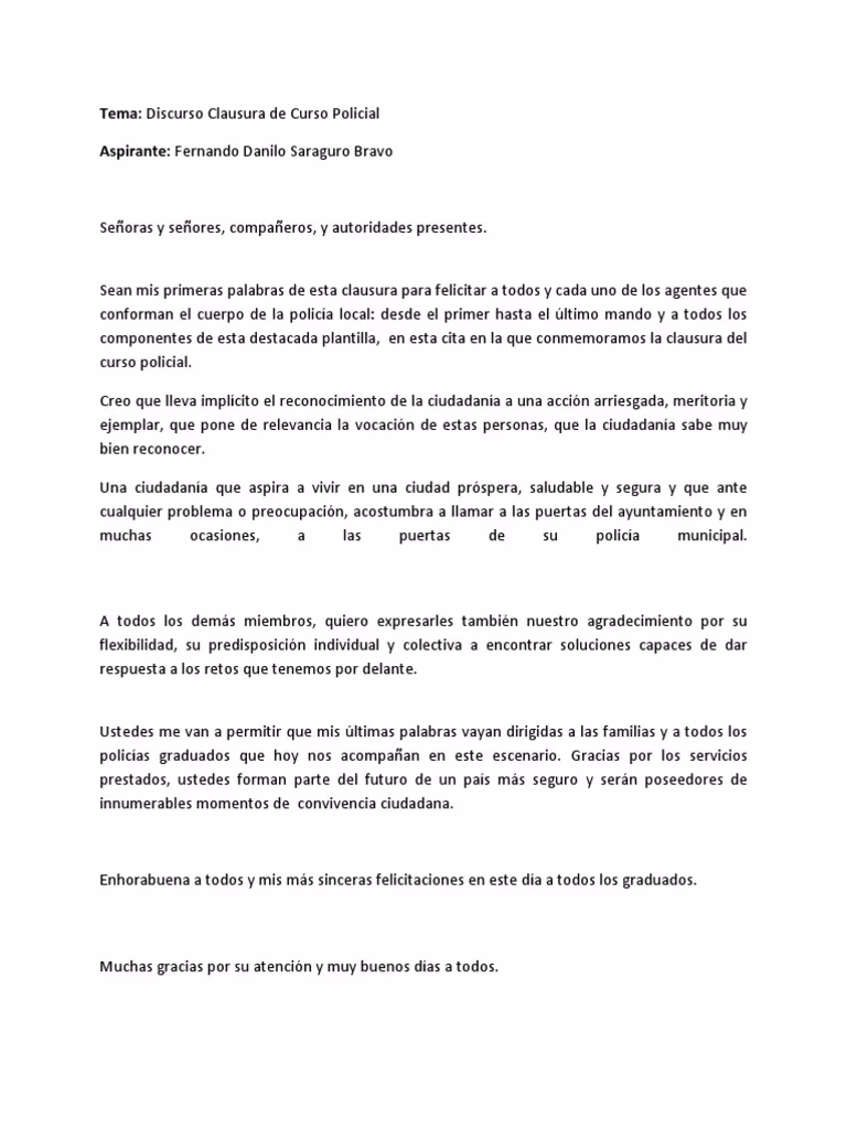 ¿Cuáles son las frases inspiradoras de la policía?