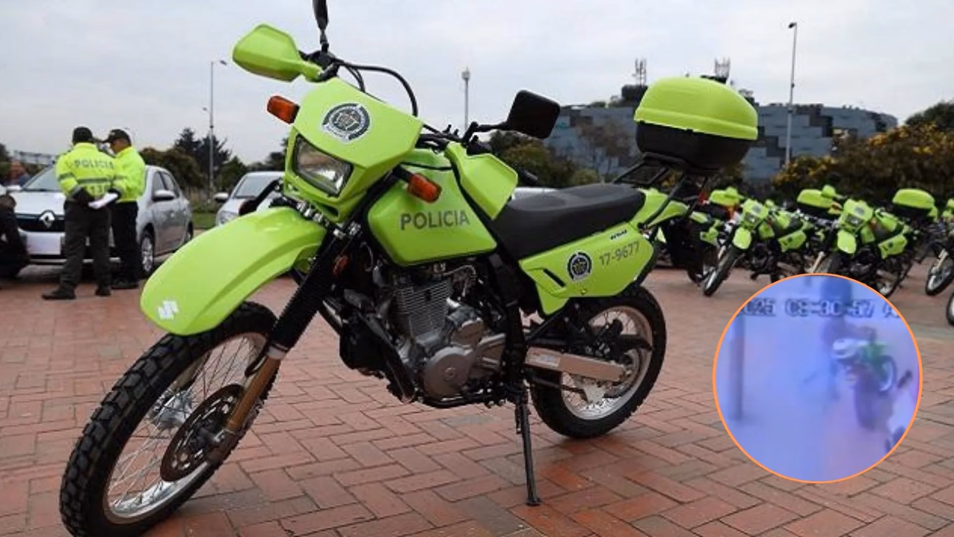 ¿Por qué el agente policial dejó el vehículo menor?