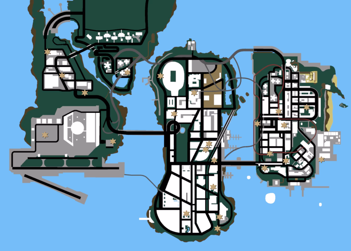 ¿Dónde se guardan los vehículos del departamento de policía?