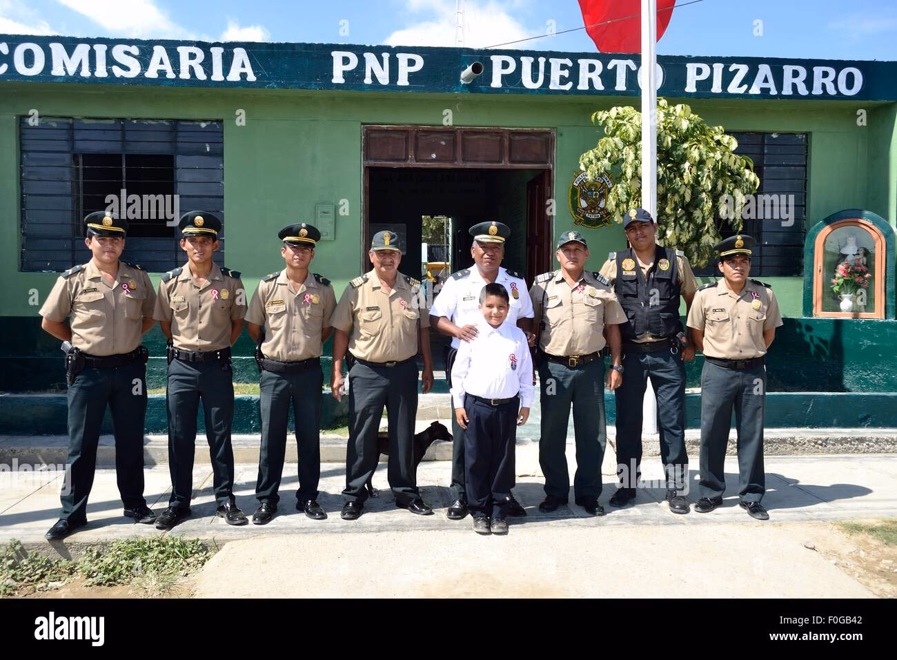 ¿Cuál es la dirección de estación de policía en San Luis Potosí?