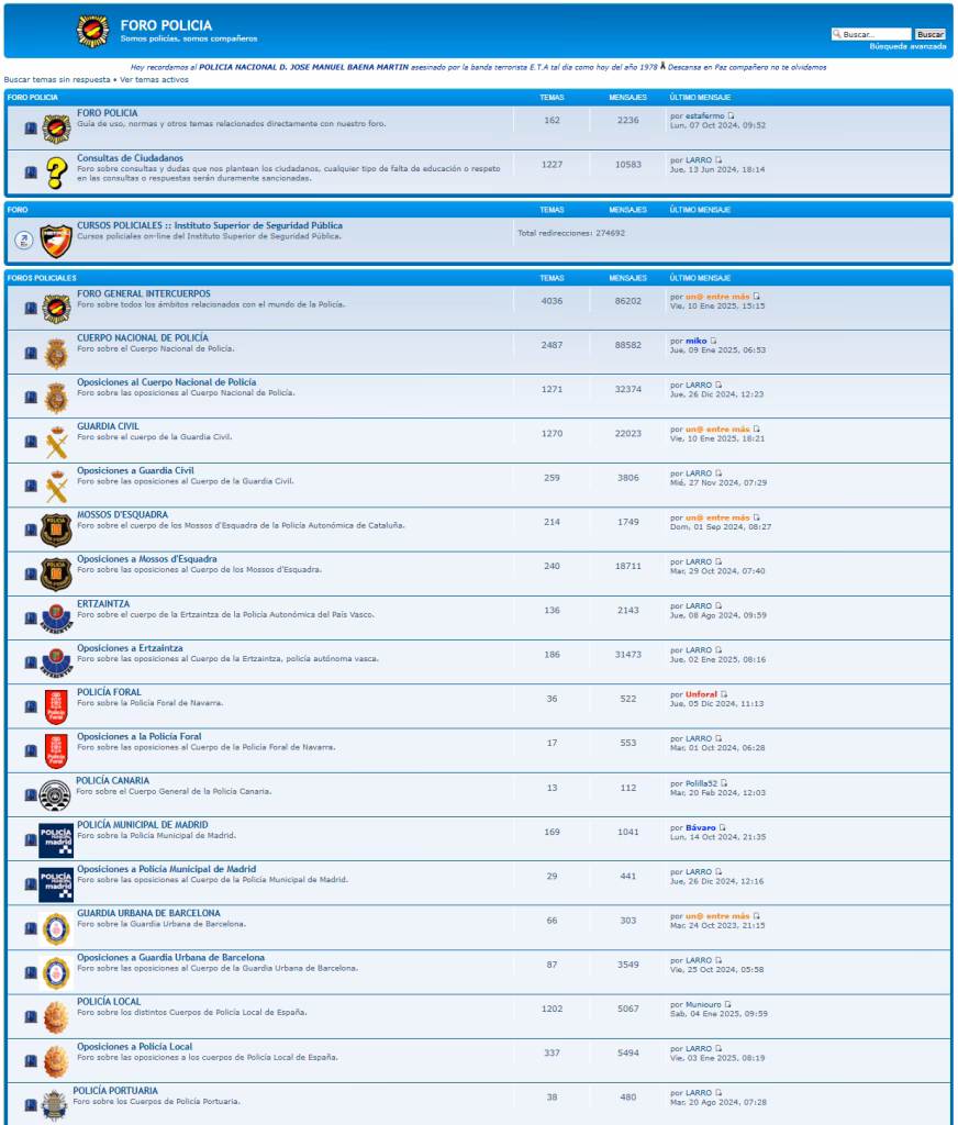 ¿Cuántas plazas de oposiciones de policía local hay?