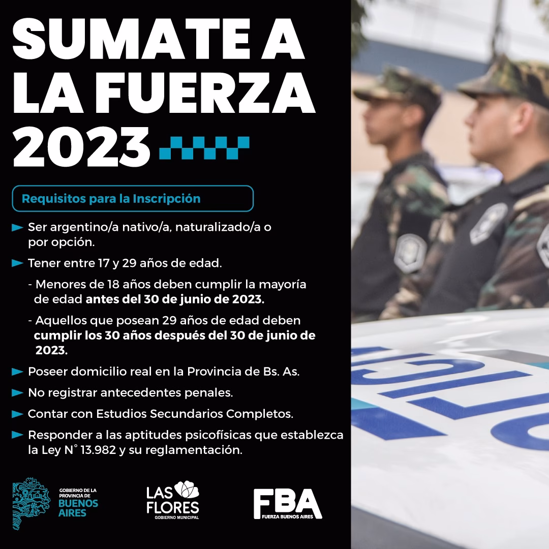 ¿Qué pruebas se necesitan para formar parte de la policía de la provincia?